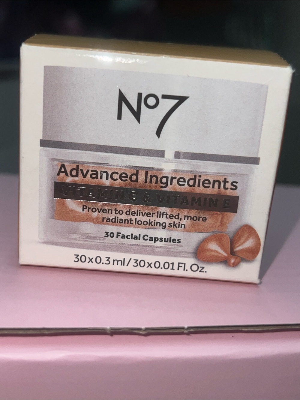 No7 Advanced Ingredients Vitamin C & E Facial Capsules - 30 count